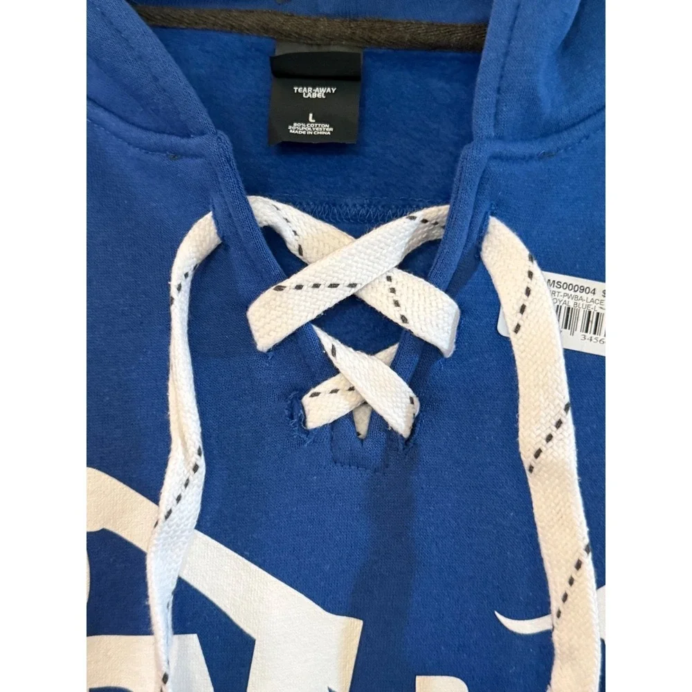 J America PWBA Hoodie Large Blue Pullover Sweatshirt NWT $65 Retail
